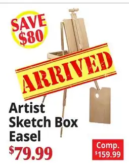 Ocean State Job Lot Artist Sketch Box Easel offer