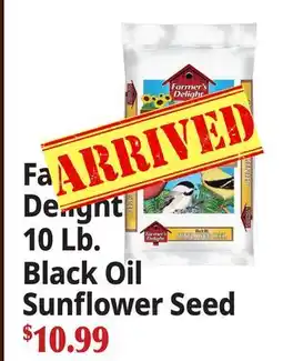 Ocean State Job Lot Farmer's Delight 10 Lb. Black Oil Sunflower Seed offer