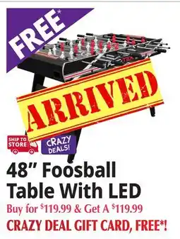 Ocean State Job Lot 48 Foosball Table With LED offer