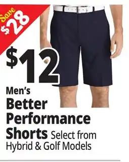 Ocean State Job Lot Men's Better Performance Shorts offer