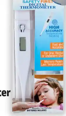 Ocean State Job Lot Safety First Digital Thermometer offer