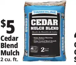 Ocean State Job Lot Timberline Cedar Mulch Blend 2 cu ft offer