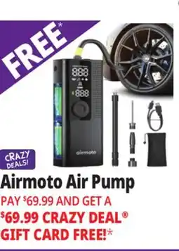 Ocean State Job Lot Airmoto Tire Inflator Portable Air Compressor Black offer