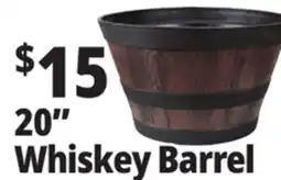 Ocean State Job Lot Whiskey Barrel Resin Planter 20 offer