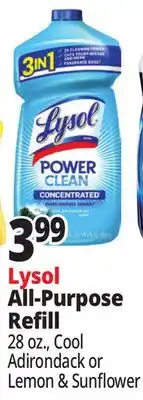 Ocean State Job Lot Lysol All-Purpose Refill offer