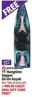 Ocean State Job Lot 11' Hangtime Dapper Sit-On Kayak offer
