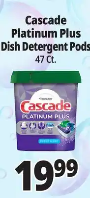 Ocean State Job Lot Cascade Platinum Plus Dishwasher Pods 47 Ct offer