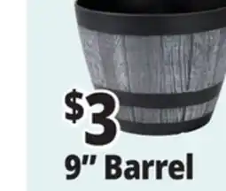 Ocean State Job Lot Whiskey Barrel Resin Planter 9 offer