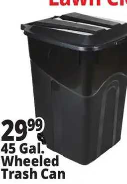 Ocean State Job Lot 45 Gallon Wheeled Trash Can offer
