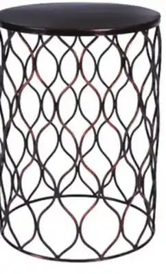 Ocean State Job Lot Patio Side Table with Antique Bronze Finish Large offer