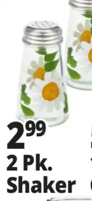 Ocean State Job Lot 2 Pk. Shaker Hand Painted Glass offer