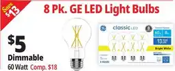 Ocean State Job Lot 8 Pk. GE LED Light Bulbs offer
