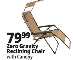 Ocean State Job Lot Oversized Zero Gravity Chair with Canopy Tan offer