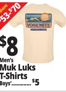 Ocean State Job Lot Men's Muk Luks T-Shirts offer