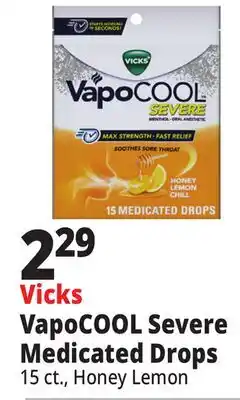 Ocean State Job Lot Vicks VapoCOOL Severe Medicated Drops offer
