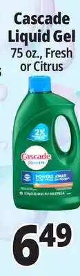 Ocean State Job Lot Cascade Complete Citrus Dishwasher Detergent with Dawn 75 oz offer
