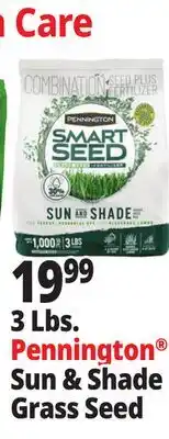 Ocean State Job Lot Pennington Smart Seed Sun & Shade Grass Seed 3 lbs offer