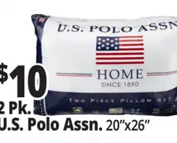 Ocean State Job Lot U.S. Polo Standard Pillows 2 Count offer