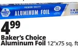 Ocean State Job Lot Baker' Choice Premium Quality Aluminum Foil 75 sq ft offer