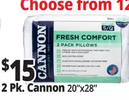 Ocean State Job Lot Cannon Fresh Comfort Bed Pillows offer