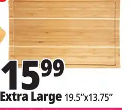 Ocean State Job Lot Extra Large Bamboo Cutting Board offer