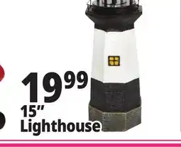 Ocean State Job Lot Solar Lighthouse with Rotating LED Light 15 offer