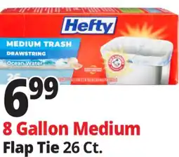 Ocean State Job Lot Hefty Medium Trash Ocean Water 8 Gallon Trash Bags 26 Count offer