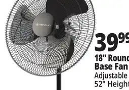 Ocean State Job Lot Penguin Adjustable Pedestal Fan 18 offer