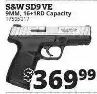 Rural King S&w Sd9 Ve offer