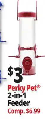 Ocean State Job Lot Perky Pet 2-in-1 Feeder offer