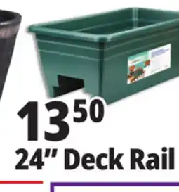 Ocean State Job Lot Green Deck Rail Planter 24 offer