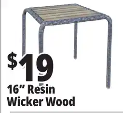 Ocean State Job Lot 16 Resin Wicker Wood offer