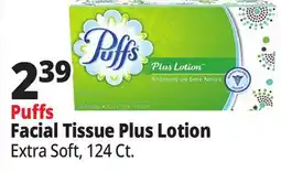 Ocean State Job Lot PUFFS Plus Lotion Face Tissues 124 Count offer