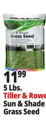 Ocean State Job Lot Tiller & Rowe Sun & Shade Grass Seed 5 lbs offer