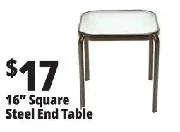 Ocean State Job Lot 16 Square Steel End Table offer
