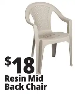 Ocean State Job Lot Midback Resin Chair offer