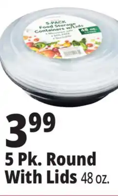 Ocean State Job Lot Round Food Container 14.4 oz offer