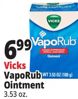 Ocean State Job Lot Vicks VapoRub Cough Suppressant Topical Analgesic Ointment 3.53 oz offer