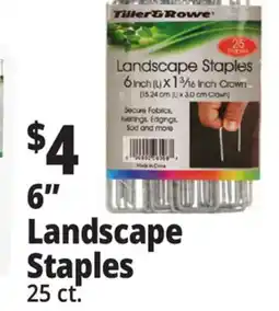 Ocean State Job Lot Tiller & Rowe 6 Landscape Staples 25 Count offer