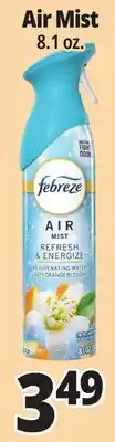 Ocean State Job Lot Febreeze Air Mist offer