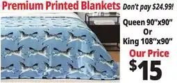 Ocean State Job Lot Queen 90x90 or King 108x90 offer