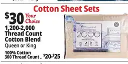 Ocean State Job Lot Cotton Sheet Sets offer