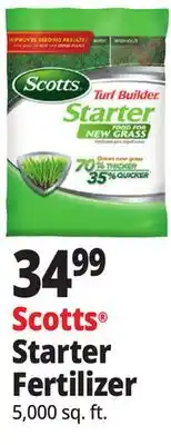 Ocean State Job Lot Scotts Turf Builder Starter Food for New Grass 5 000 sq ft offer