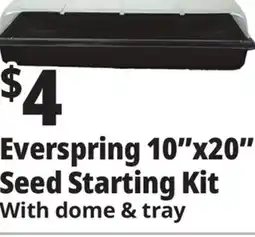 Ocean State Job Lot Everspring 10x20 Seed Starting Kit offer