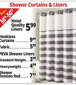 Ocean State Job Lot Shower Curtains & Liners offer