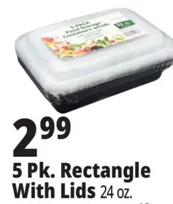 Ocean State Job Lot 5 Pk. Rectangle With Lids offer
