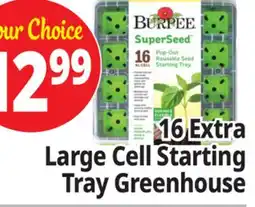 Ocean State Job Lot Burpee SuperSeed Pop-Out Reusable Seed Starting Tray 16XL-Cell offer