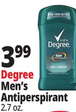 Ocean State Job Lot Degree Men's Antiperspirant offer