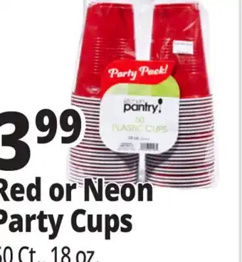 Ocean State Job Lot Kitchen Pantry Red Plastic Cups 50 Count offer