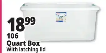 Ocean State Job Lot Sterilite Latch Top Storage Box 106 Qt offer